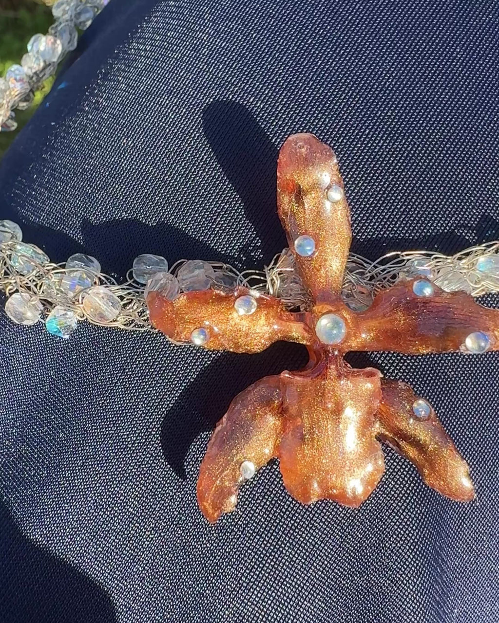 Braune Oncidium-Orchidee