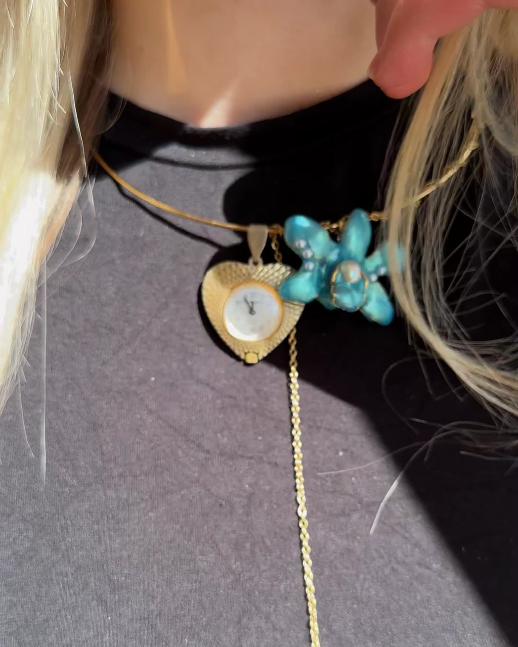 Gold and blue orchid